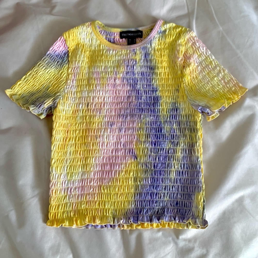 STREETWEAR SOCIETY Tie-dye-design Top/Shirt☀️🧃